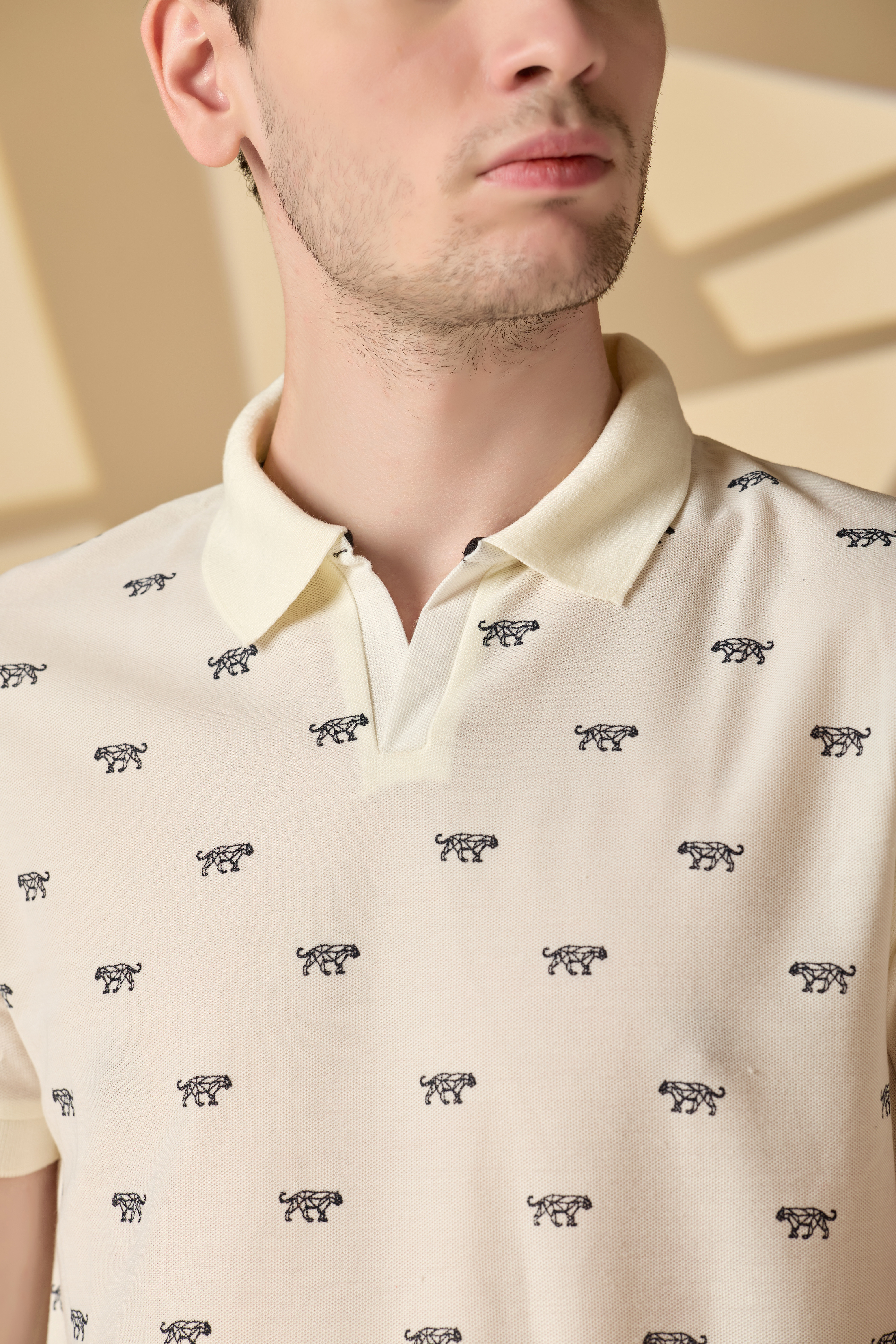 Men's Printed Polo T-Shirt